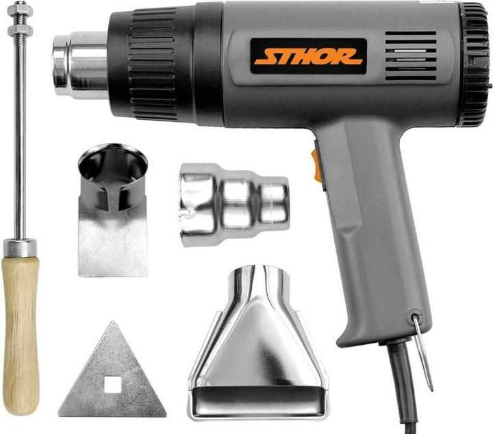 Image du produit Toya Soufflerie d'air chaud 230V, 1000/1500W, 375/495Â°C + accessoires