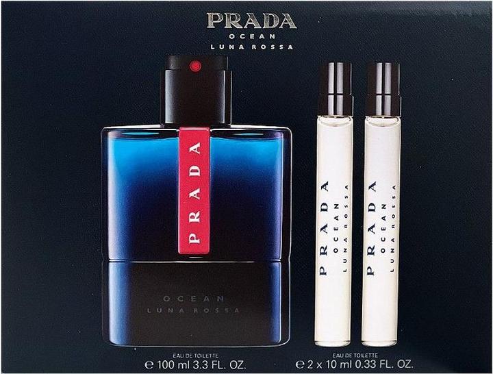 Produktbild Prada Luna Rossa Ocean 100ml Set Eau de Toilette 100ml + 2x Eau de Toilette 10ml (Eau de Toilette, 120 ml)