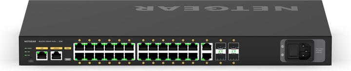 Actual product image Netgear PoE+ Switch AV Line M4250-26G4F-PoE+ 28 Port (26 Ports)