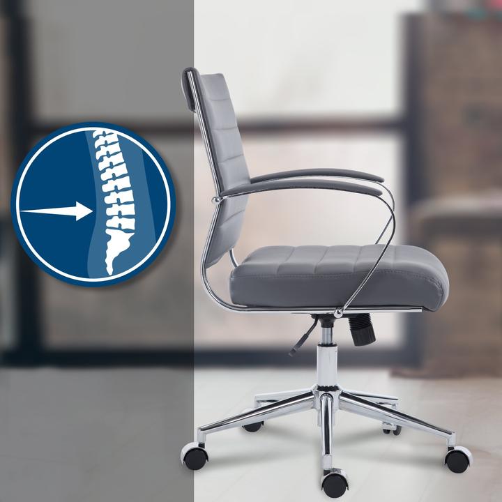 Image du produit CLP Chaise de bureau Oakland réglable en hauteur et pivotante
