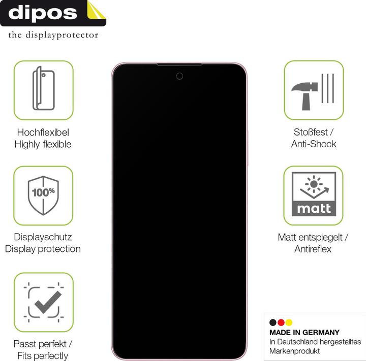 Produktbild Dipos Full Cover Schutzfolie Matt (1 Stück, Oppo A5s)