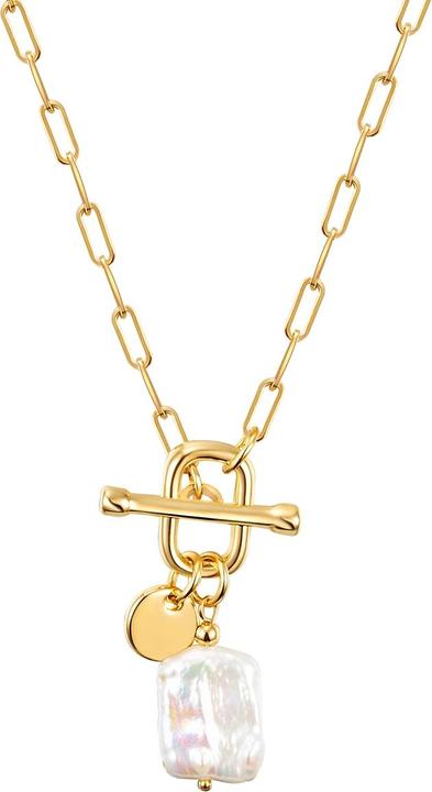 Yokoamii Damen Metall-Legierung Süsswasser-Zuchtperle gelbgold 70,0 cm - 30094 (Metall-Legierung, 70 cm)