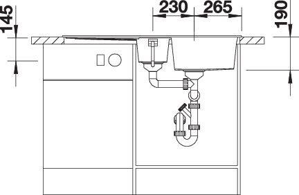 Produktbild Blanco Metra 6 S (Aufsatzspülbecken, 100 cm, 50 cm)