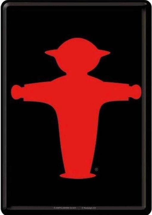 Actual product image Nostalgic-Art Merchandising Postkarte Ampelmann Rot/Schwarz (1 pcs.)
