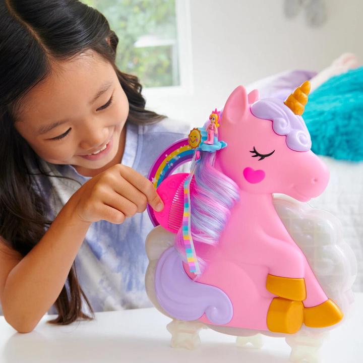 Produktbild Polly Pocket Einhorn Haarspiel Schatulle