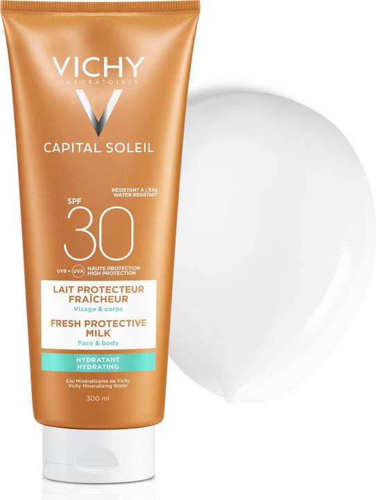 Vichy Capital Soleil Sonnenschutz-Milch für Kinder und Erwachsene (Sonnenmilch, SPF 30, 300 ml, 328 g)