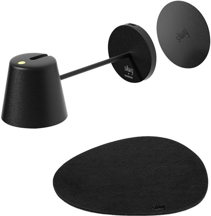 Immagine prodotto Silwy Magnet-Leuchte Portofino Black inkl. Platzset und Pad (198 lm)