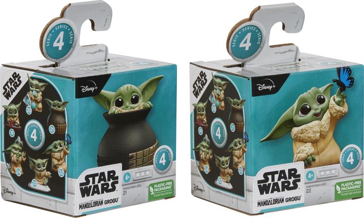 Image du produit Hasbro The Bounty Collection Série 4, Lot de 2 figurines Grogu, Grogu avec papillon et dans une cruche