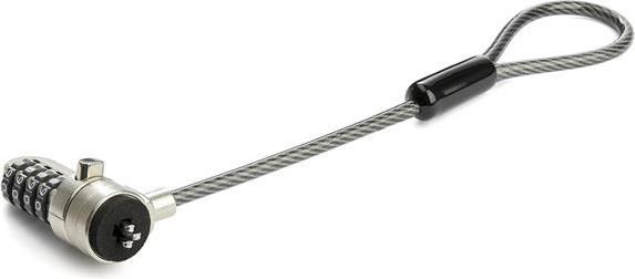 Produktbild StarTech Laptop Kabelschloss-Verlängerung (15 cm Stahlkabel, 4-stelliges Zahlenschloss, 2