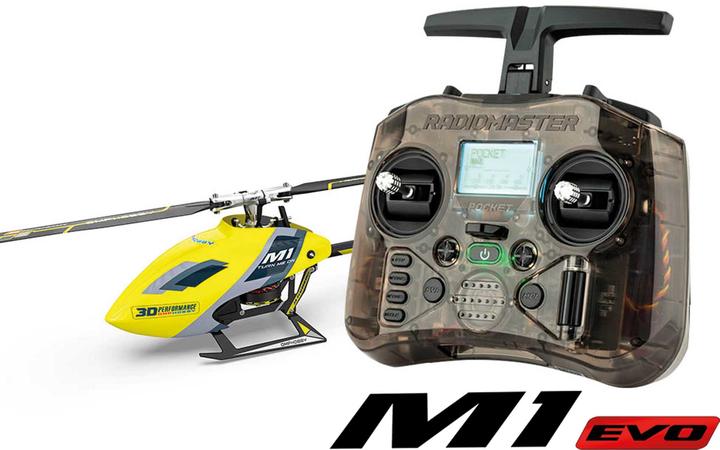 Productafbeelding OMPHobby OMP Heli M1 EVO gelb mit Sender # OSHM0035