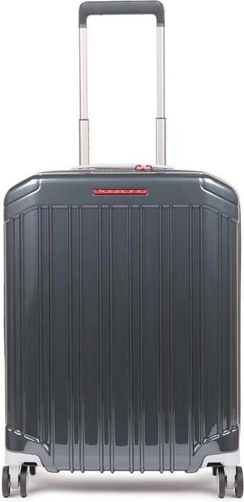 Produktbild Piquadro PQ-Light - Ultra Slim Kabinen-Hartschalentrolley Grau/Rot (34 l, Handgepäck (bis 50l))