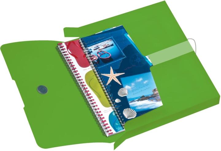 Actual product image Herlitz Collection box easy orga to go, DIN A4, apple opaque PP film, filling height: 40 mm, with elastic (A4, 1 x)