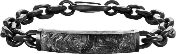Image du produit K12 - Forged Inline Bracelet - 9 mm (23 cm, sans laiton, Acier chirurgical 316L, Carbone)