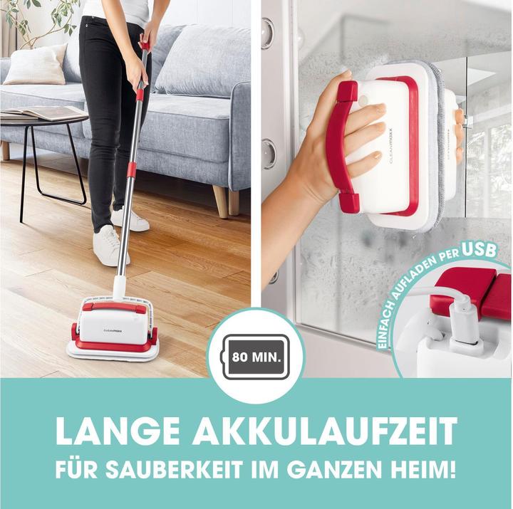 Immagine prodotto CleanMaxx Spazzola di pulizia Incl. 3 attacchi, 4 V USB-C (1 pz.)