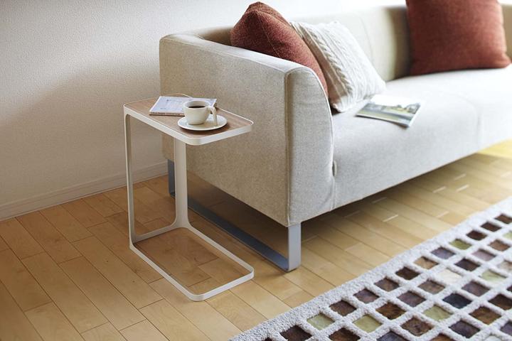 Produktbild Yamazaki Frame Beistelltisch, Eschenholz, Weiss (24 x 45 x 52 cm)