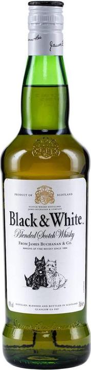 Produktbild James Buchanan Black and White (Scotch Whisky, Blended Whisky, 1 x 70 cl)
