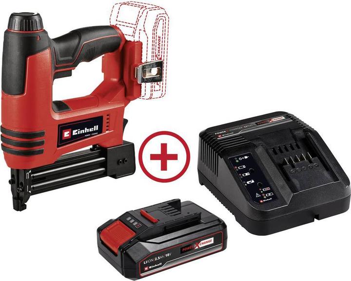 Einhell TE-CN 18 Li Akku Nagler + 2.5 Ah Starter-Kit