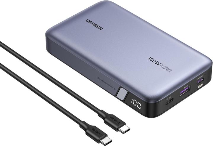 Ugreen Banque d'alimentation (20000 mAh, 100 W, 72 Wh)
