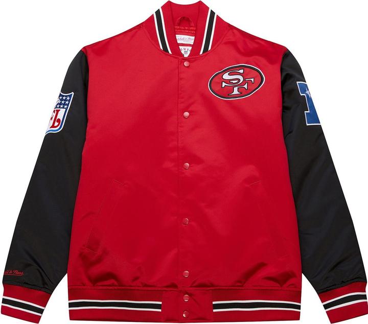 Image du produit Mitchell & Ness M&N Heavyweight Satin Veste NFL San Francisco 49ers (XL)