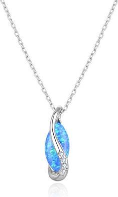 Immagine prodotto Beneto Collana in argento con opale sintetico AGS1324 / 47 (L)