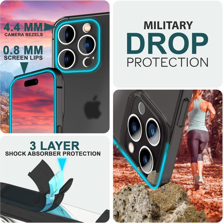 Immagine prodotto Nalia Custodia rigida estremamente sottile da 0,3 mm opaca (Apple iPhone 15 Pro Max)