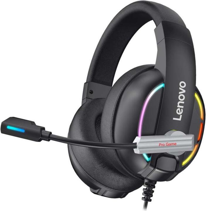Actual product image Lenovo HU75 gaming headset (black) (Cable)