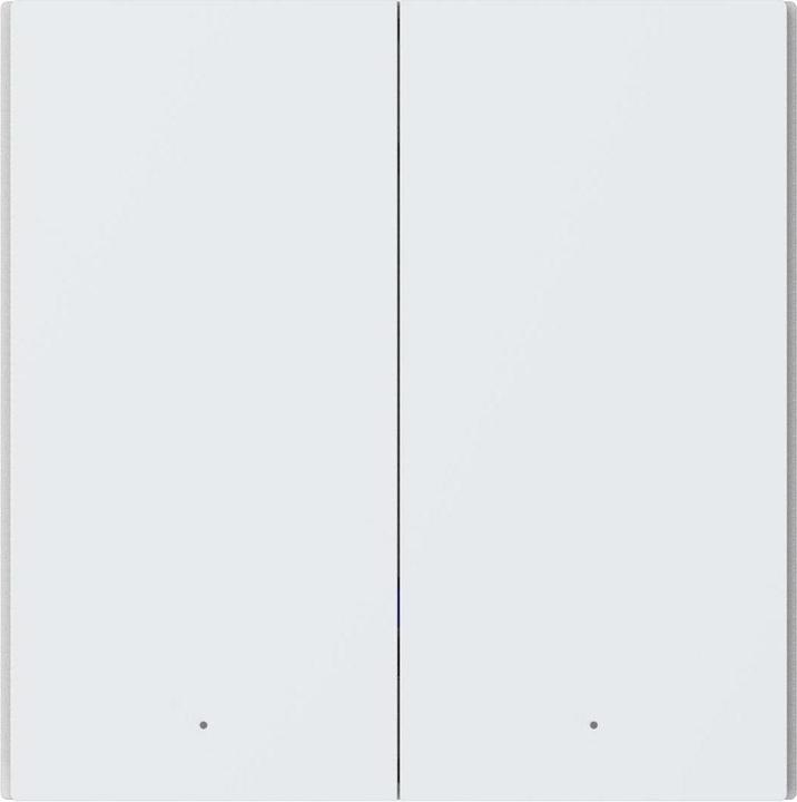 Actual product image Aqara Smart Wall Switch H1 Grey No Neutral, Double Rocker (Zigbee)