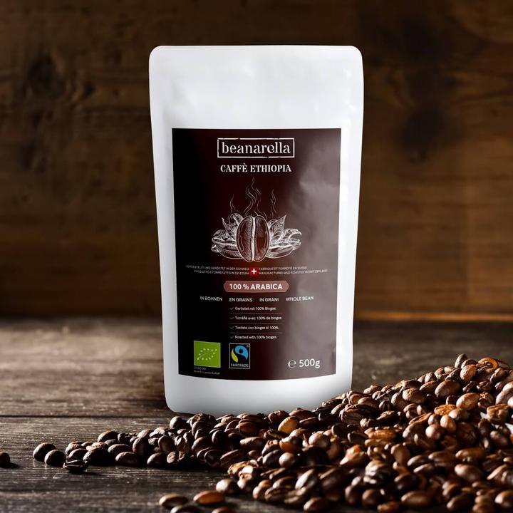 Beanarella Caffè ethiopia, coffee beans (1000 g, Medium roast)