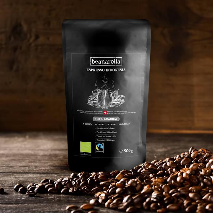 Beanarella Espresso indonesia, coffee beans (500 g, Dark roast)