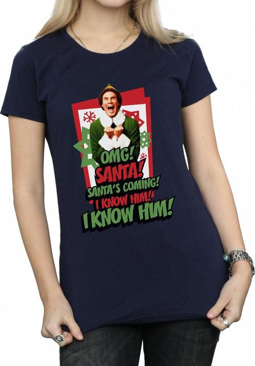 Elf OMG Santa TShirt (L)
