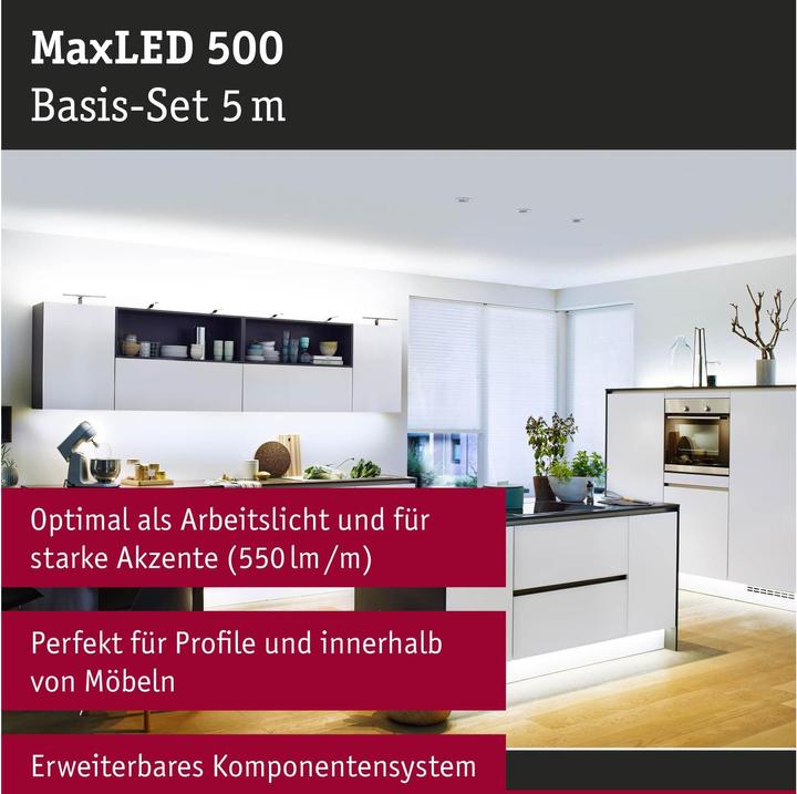 Actual product image Paulmann MaxLED 500 Stripe Set (Daylight, 500 cm, Indoor)