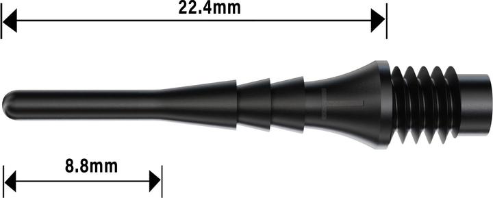 Actual product image Bull's Tufflex Soft Tips 6mm(2BA)