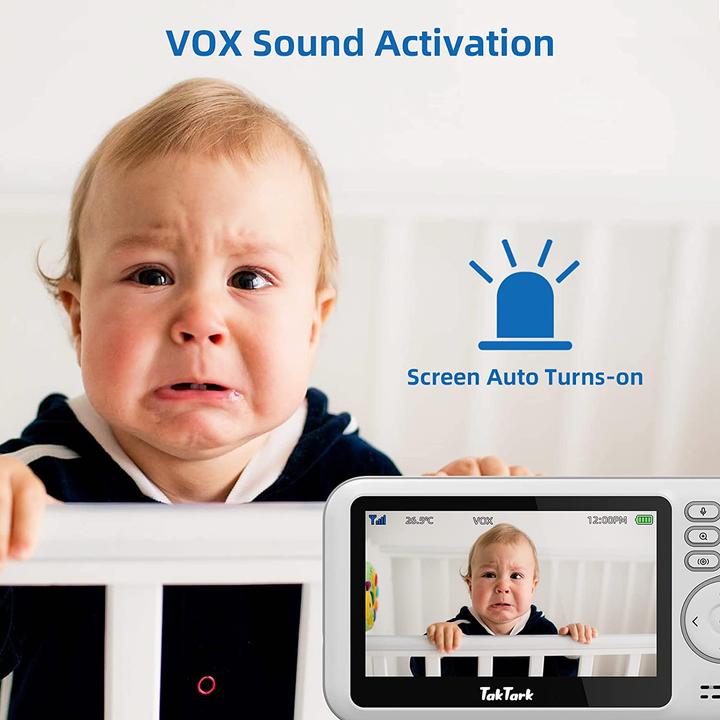 Produktbild TakTark Babyphone mit Kamera (Babyphone mit Kamera, 260 m)