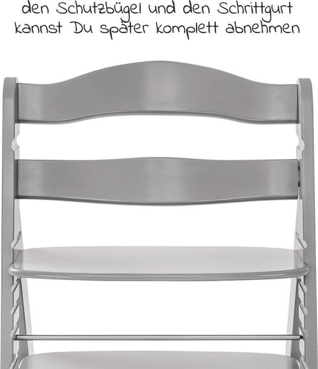 Actual product image Hauck Highchairs Highchair Alpha Plus Grey - in economy set incl. (Highchair)