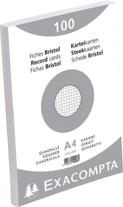 Actual product image Exacompta Index cards (210 x 297 mm, 205 g/m², 100 x)