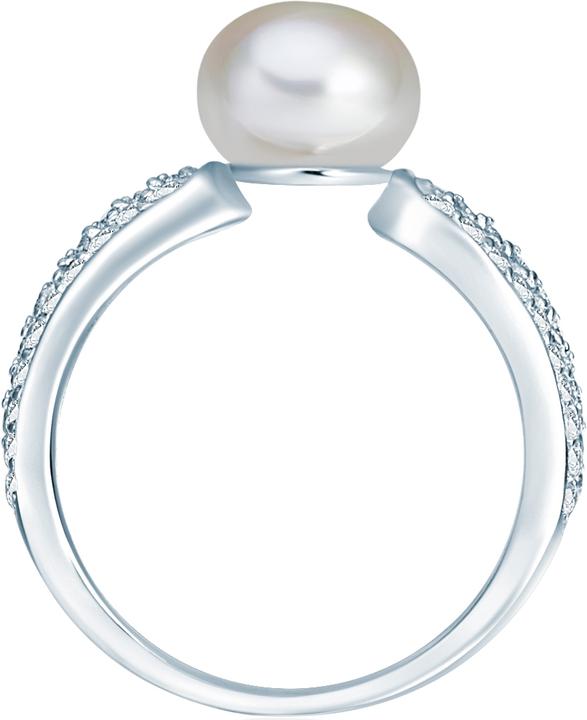 Immagine prodotto Valero Pearls Donna Argento Cubic Zirconia Perle d'acqua dolce coltivate argento - 2206 (54, 925 Argento)