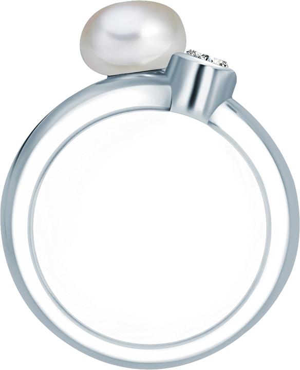 Immagine prodotto Valero Pearls Donna Argento Cubic Zirconia Perle d'acqua dolce coltivate argento - 2218 (60, 925 Argento)