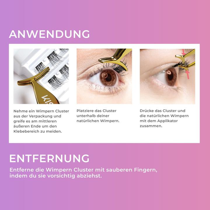 Actual product image KISS ImPRESS tufted eyelashes - Variant: 05 Bold Volume (Artificial eyelashes)