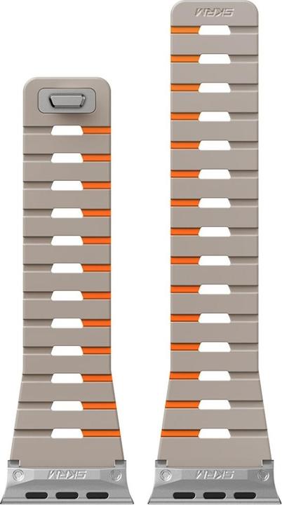 Image du produit Skinarma Strap Gemini for Apple Watch 49/46/45/44 mm grey (Acier inoxydable, Matières plastiques, Silicone)