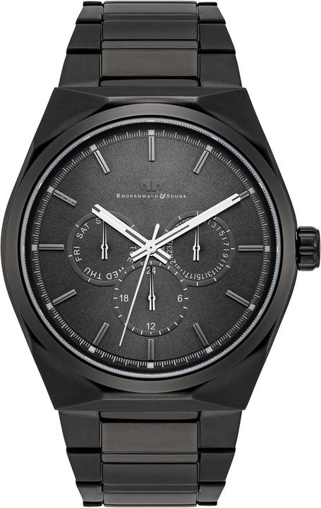 Produktbild Herren Multifunktionen Cooledge Edelstahl schwarz - 5610 (Analoguhr, 42 mm)