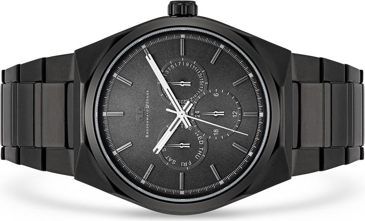 Produktbild Herren Multifunktionen Cooledge Edelstahl schwarz - 5610 (Analoguhr, 42 mm)