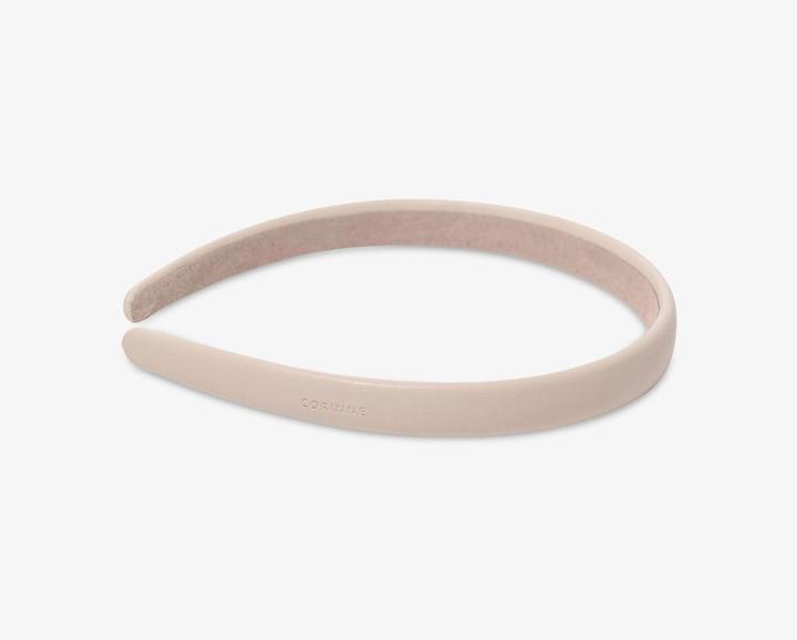 Immagine prodotto Corinne Mondo - Diadema in pelle crema stretto e liscio