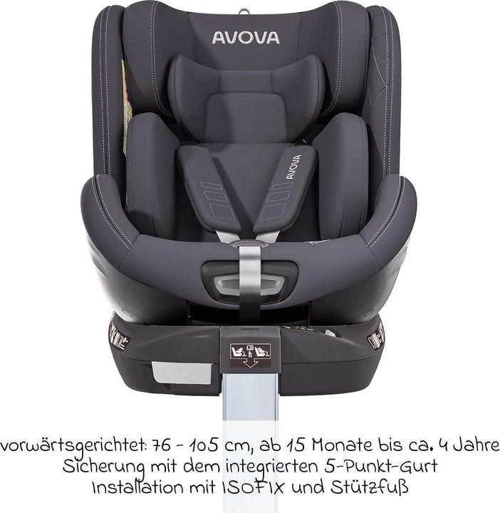 Actual product image Avova Swan-Fix I-Size Reboard child seat (Reboarder, ECE R129/i-Size Standard)
