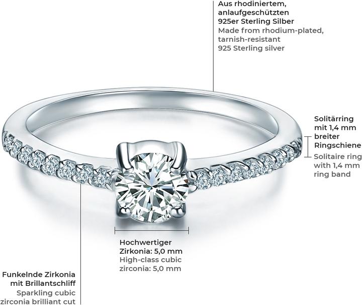 Immagine prodotto Trilani Donna Argento Zirconia argento - 4206 (48, 925 Argento)