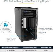 Actual product image StarTech 25U 36IN SERVER RACK CABINET (25 RU, 19 inch rack)