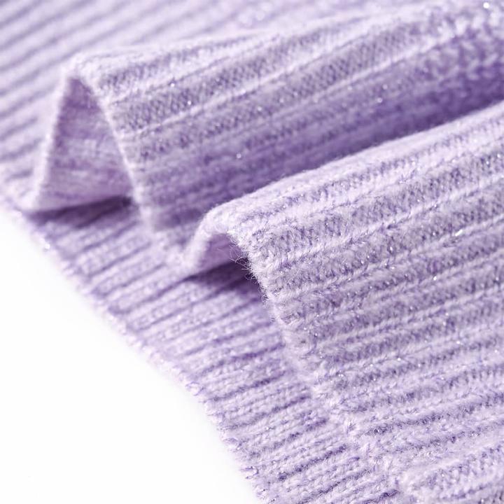 Produktbild VidaXL Kinder-Pulloverweste Gestrickt Helllila 140,Material: 67 (140)