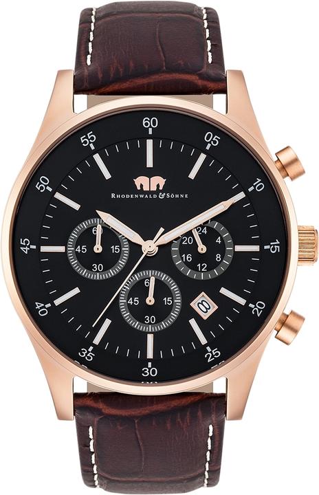 Immagine prodotto Cronografo da uomo Goodwill in vera pelle marrone scuro - 4410 (Cronografo, 45 mm)