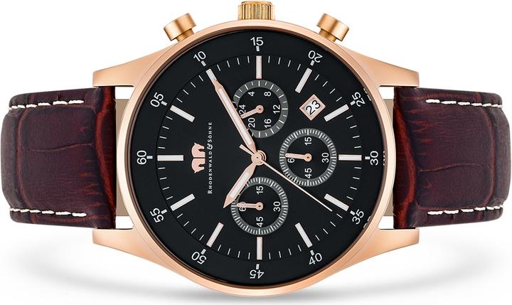 Immagine prodotto Cronografo da uomo Goodwill in vera pelle marrone scuro - 4410 (Cronografo, 45 mm)