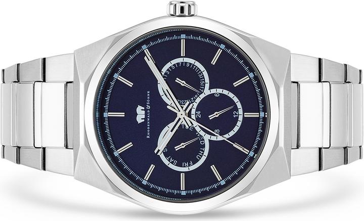 Immagine prodotto Uomo Multifunzioni Cooledge Acciaio inossidabile Argento - 5608 (Orologio da polso analogico, 42 mm)