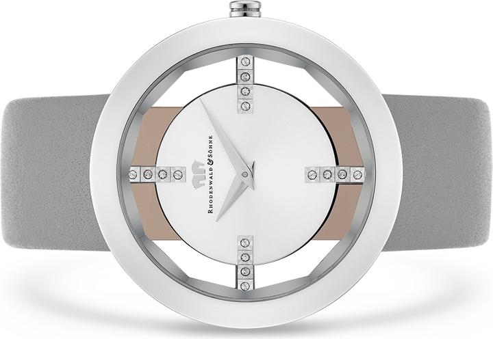 Produktbild Damen Quarzuhr Lucrezia Echtleder grau - 5128 (Analoguhr, 42 mm)